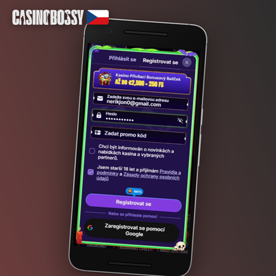 Bossy Casino způsoby registrace – rychlé založení účtu přes e-mail